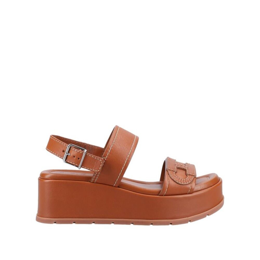 Hogan Women H703 Leather Platform Sandals